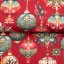 Bavlněná látka/plátno Sandra SA-528 Vánoční baňky na červeném - šířka 160 cm - detail 4 - Biante.cz