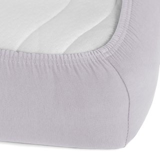 Jersey napínacie prestieradlo JR-028 Svetlo sivé - detail 1 - Biante.sk