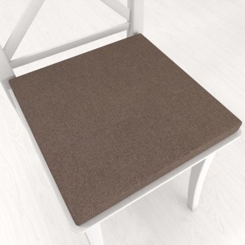 Štvorcový podsedák BKR-504 Hnedý - 38x38x3 cm - Biante.sk