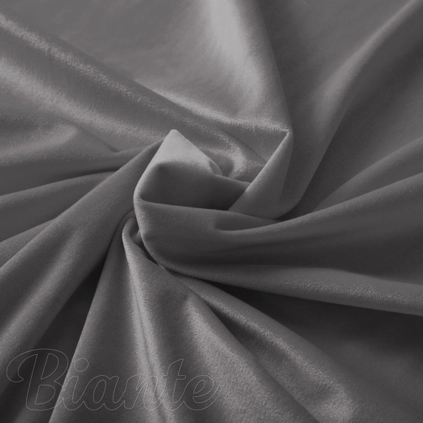 Sametová látka Velvet Premium SVP-017 Tmavě šedá - šířka 145 cm a 280 cm - detail 1 - Biante.cz