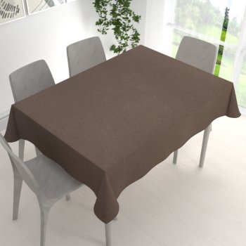 Velký dekorační obdélníkový ubrus BKR-504 Hnědý - detail 1 - Biante.cz