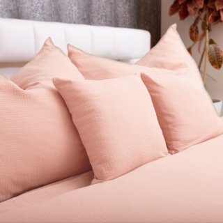 Mušelínové posteľné obliečky Nature MSN-035 Bledo ružové - detail 1 - Biante.sk Mušelínové posteľné obliečky Nature MSN-035 Bledo ružové - detail 1 - Biante.sk