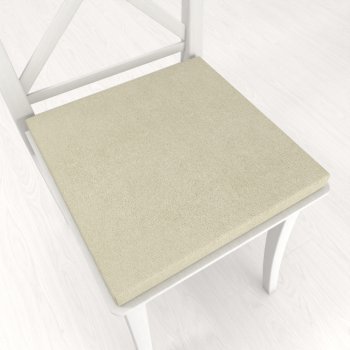 Čtvercový podsedák z imitace broušené kůže Alcantara ALC-021 Krémový - 38x38x3 cm - Biante.cz Čtvercový podsedák z imitace broušené kůže Alcantara ALC-021 Krémový - 38x38x3 cm - Biante.cz