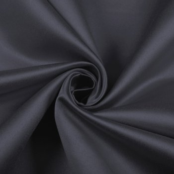 Látka polyesterový satén LUX-056 Antracitově šedá - šířka 150 cm
