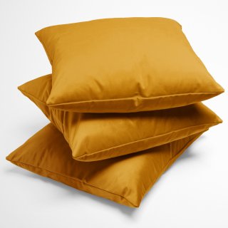 Sametový povlak na polštář Velvet Premium SVP-037 Zlatavě oranžový - detail 1 - Biante.cz Sametový povlak na polštář Velvet Premium SVP-037 Zlatavě oranžový - detail 1 - Biante.cz