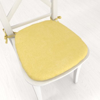 Oblý podsedák BKW-209 Žltozelený žíhaný - 39x37x3 cm - Biante.sk