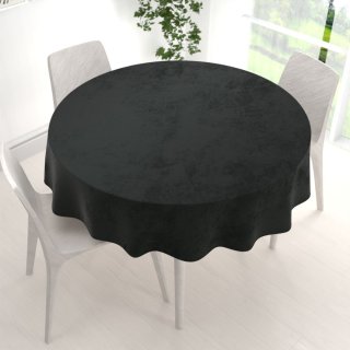 Sametový kulatý ubrus Velvet Premium SVP-014 Černozelený - detail 1 - Biante.cz Sametový kulatý ubrus Velvet Premium SVP-014 Černozelený - detail 1 - Biante.cz