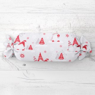 Vánoční polštář válec bonbon Sandra SA-133 Červení skřítci na světle šedém - Biante.cz Vánoční polštář válec bonbon Sandra SA-133 Červení skřítci na světle šedém - Biante.cz