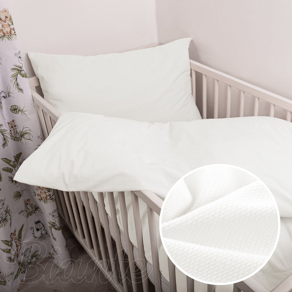 Dětské hřejivé povlečení Velvet Brick SVB-202 Smetanově bílé - Biante.cz