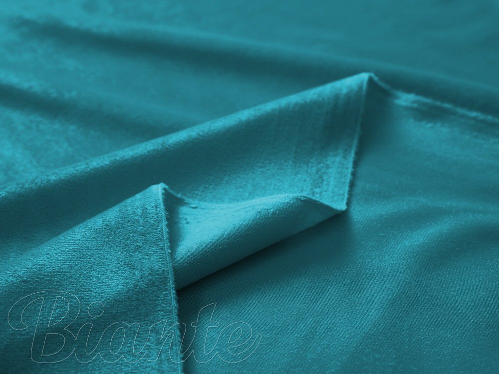 Sametová látka Velvet Premium SVP-035 Tyrkysově modrá - šířka 280 cm - detail 5 - Biante.cz Sametová látka Velvet Premium SVP-035 Tyrkysově modrá - šířka 280 cm - detail 5 - Biante.cz