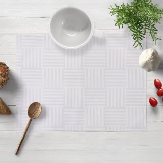 Dekoračné prestieranie na stôl Monako PM-124 Pruhovaná šachovnica biela - Biante.sk Dekoračné prestieranie na stôl Monako PM-124 Pruhovaná šachovnica biela - Biante.sk