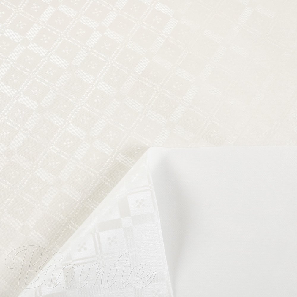 PVC obrus Biele vzorované kocky PV-130 - metráž š. 140 cm - detail 3 - Biante.sk