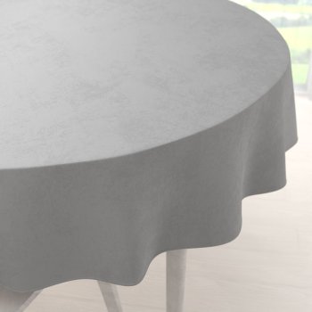 Sametový kulatý ubrus Velvet Premium SVP-027 Světle šedý - Biante.cz Sametový kulatý ubrus Velvet Premium SVP-027 Světle šedý - Biante.cz