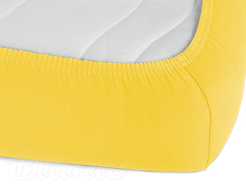 Dětské jersey napínací prostěradlo do postýlky JR-003 Žluté - detail 2 - Biante.cz Dětské jersey napínací prostěradlo do postýlky JR-003 Žluté - detail 2 - Biante.cz