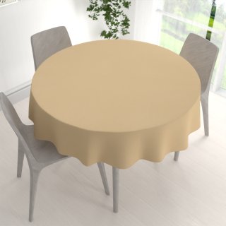 Dekorační kulatý ubrus BKS-404 Zlatavě pískový