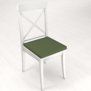 Čtvercový podsedák Rongo RG-081 Tmavý olivově zelený - 38x38x3 cm - detail 1 - Biante.cz Čtvercový podsedák Rongo RG-081 Tmavý olivově zelený - 38x38x3 cm - detail 1 - Biante.cz