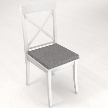 Štvorcový podsedák BKT-551 Sivý režný - 38x38x3 cm - detail 1 - Biante.sk Štvorcový podsedák BKT-551 Sivý režný - 38x38x3 cm - detail 1 - Biante.sk