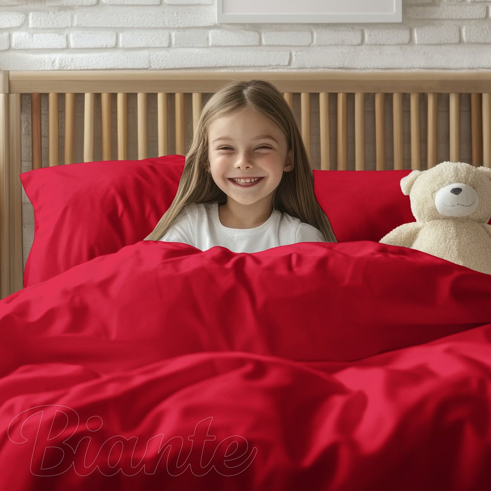 Dětské bavlněné povlečení do postýlky Moni MO-050 Červené - Biante.cz