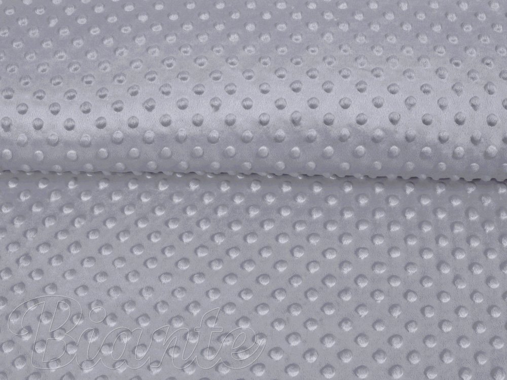 Dětská látka Minky 3D puntíky MKP-048 Šedá - šířka 150 cm - detail 4 - Biante.cz Dětská látka Minky 3D puntíky MKP-048 Šedá - šířka 150 cm - detail 4 - Biante.cz