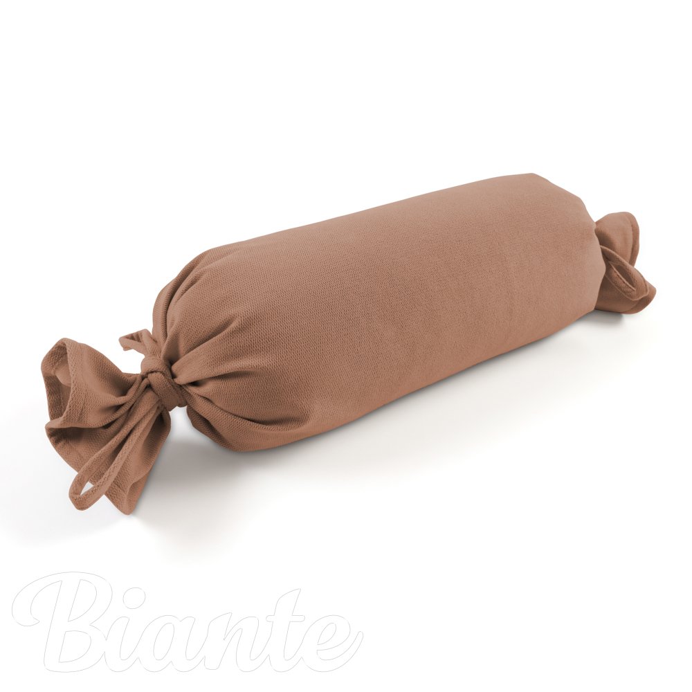 Polštář válec bonbon Velur VLR-006 Oříškově hnědý - Biante.cz