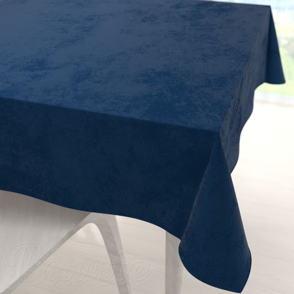 Sametový čtvercový ubrus Velvet Premium SVP-029 Námořnická modrá - Biante.cz