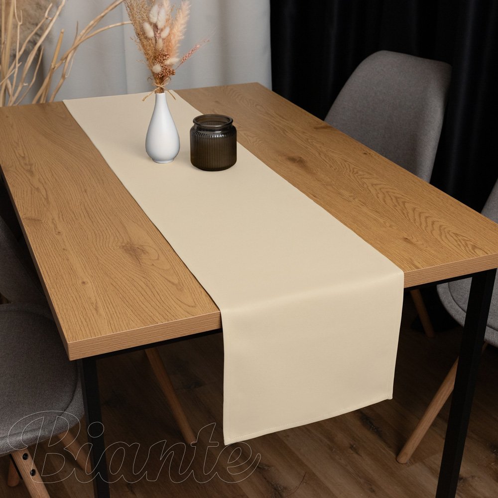 Dekoračný behúň na stôl BKU-108 Krémovo béžový - detail 1 - Biante.sk