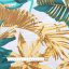 Bavlnená látka/plátno Sandra SA-245 Zelené a zlaté tropické listy - šírka 160 cm a 220 cm - detail 2 - Biante.sk
