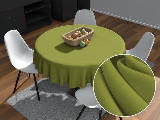 Dekoračný okrúhly obrus Rongo RG-095 Olivovo zelený - Biante.sk Dekoračný okrúhly obrus Rongo RG-095 Olivovo zelený - Biante.sk
