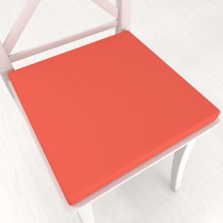 Štvorcový podsedák Rongo RG-037 Koralový - 38x38x3 cm - Biante.sk