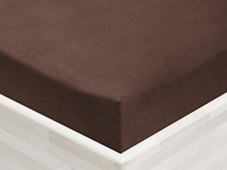 Dětské jersey napínací prostěradlo do postýlky JR-026 Čokoládově hnědé - detail 1 - Biante.cz Dětské jersey napínací prostěradlo do postýlky JR-026 Čokoládově hnědé - detail 1 - Biante.cz