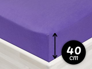 Jersey napínacie prestieradlo na extra vysoký matrac JR-013 Fialové - Biante.sk Jersey napínacie prestieradlo na extra vysoký matrac JR-013 Fialové - Biante.sk