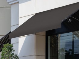 Voděodolná slunečníkovina - Tmavě šedá SLK-003 metráž šířka 150 cm - detail 1 - Biante.cz