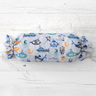 Dětský polštář válec bonbon Sandra SA-673 Podmořský svět modrý - Biante.cz Dětský polštář válec bonbon Sandra SA-673 Podmořský svět modrý - Biante.cz