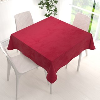Sametový čtvercový ubrus Velvet Premium SVP-007 Malinově červený - detail 1 - Biante.cz Sametový čtvercový ubrus Velvet Premium SVP-007 Malinově červený - detail 1 - Biante.cz