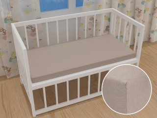 Dětské jersey napínací prostěradlo do postýlky JR-027 Šedohnědé - Biante.cz Dětské jersey napínací prostěradlo do postýlky JR-027 Šedohnědé - Biante.cz