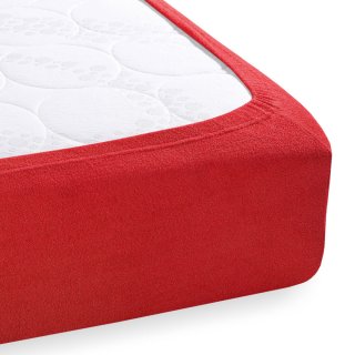 Froté napínací prostěradlo FR-007 Sytě červené - detail 1 - Biante.cz