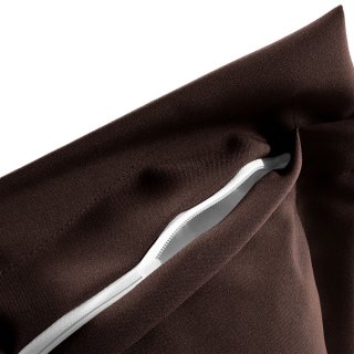 Dekorační povlak na polštář s lemem Rongo RG-015 Tmavě hnědý - detail 1 - Biante.cz