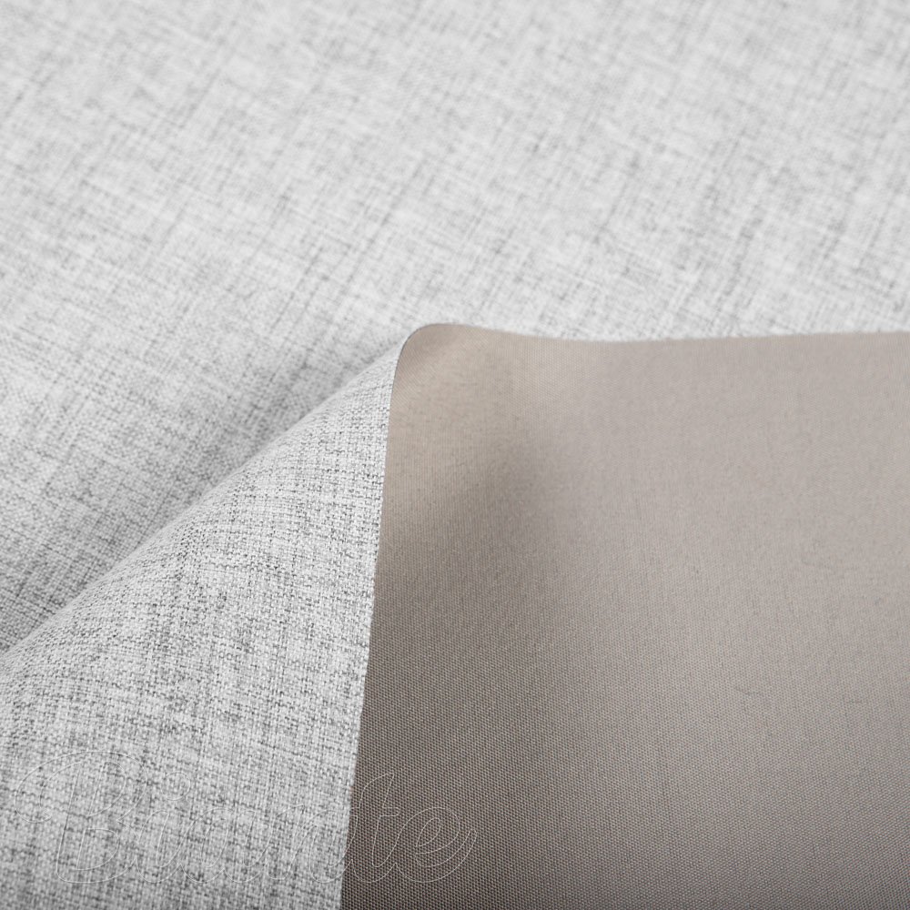100% zatemňovací látka Blackout BKW-251 Světle šedá žíhaná - šířka 280 cm - detail 5 - Biante.cz