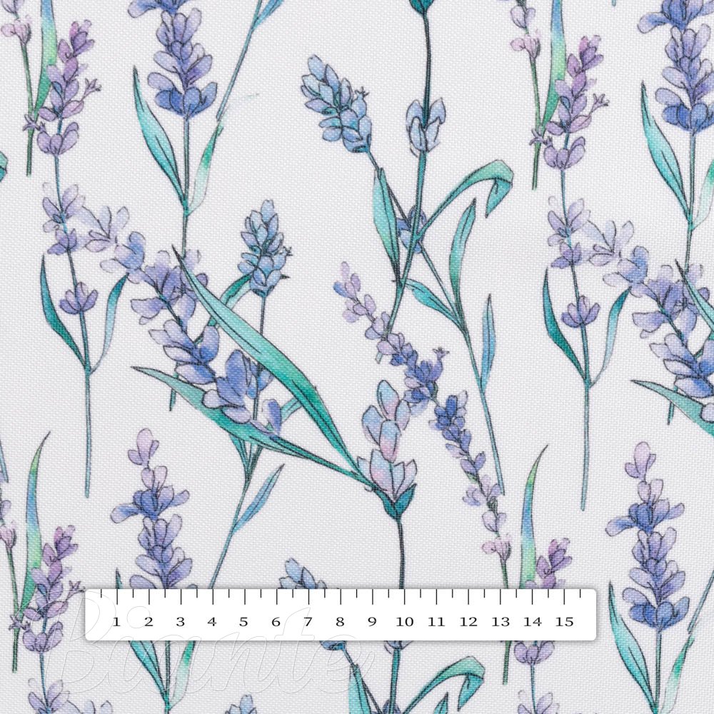 Teflonová látka na ubrusy TF-088 Levandule na bílém - šířka 155 cm - detail 6 - Biante.cz