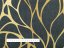Sametová látka Tamara TMR-003 Zlaté ornamenty na černozeleném - šířka 150 cm - detail 3 - Biante.cz