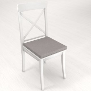 Čtvercový podsedák BKR-503 Šedá režná - 38x38x3 cm - detail 1 - Biante.cz