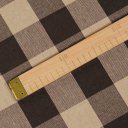 Bavlnená látka Olivia OL-017 Hnedo-béžová kocka veľká - šírka 150 cm - detail 5 - Biante.sk