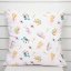 Dětský bavlněný povlak na polštář Sandra SA-671 Zvířátka baletky na bílém - Biante.cz