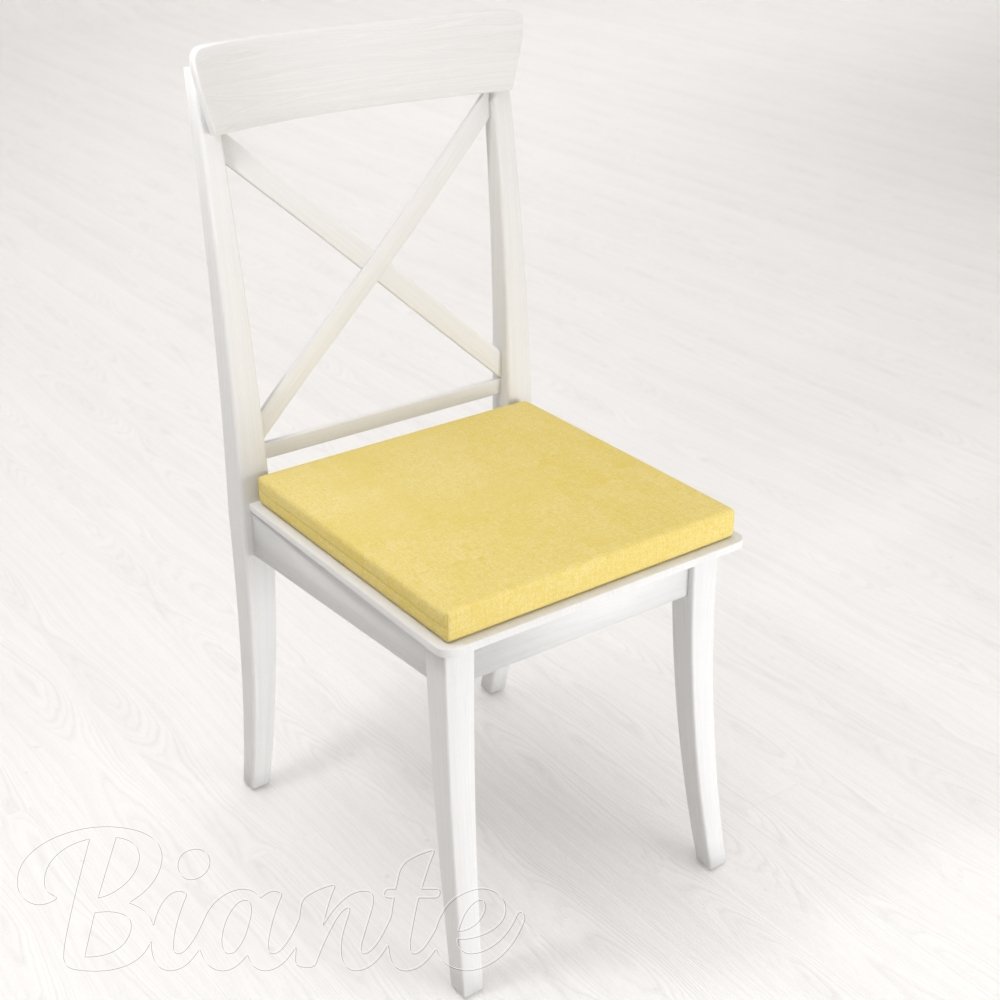 Čtvercový podsedák BKW-209 Žlutozelený žíhaný - 38x38x3 cm - detail 1 - Biante.cz
