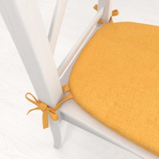 Oblý podsedák BKW-211 Hořčicový žíhaný - 39x37x3 cm - detail 1 - Biante.cz Oblý podsedák BKW-211 Hořčicový žíhaný - 39x37x3 cm - detail 1 - Biante.cz