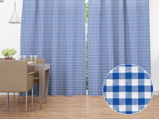 Dekoračný záves na mieru Rebeka RE-009 Modro-biela kocka malá - Biante.sk Dekoračný záves na mieru Rebeka RE-009 Modro-biela kocka malá - Biante.sk