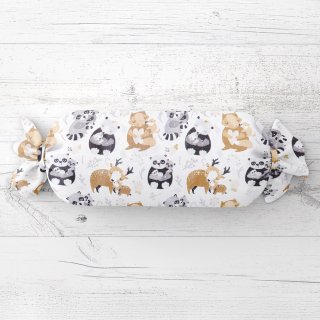 Dětský polštář válec bonbon Sandra SA-223 Zvířátka s mláďátky - Biante.cz Dětský polštář válec bonbon Sandra SA-223 Zvířátka s mláďátky - Biante.cz