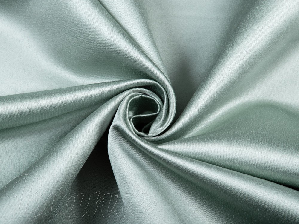 Látka polyesterový satén LUX-003 Ledově zelená - šířka 150 cm - detail 1 - Biante.cz Látka polyesterový satén LUX-003 Ledově zelená - šířka 150 cm - detail 1 - Biante.cz