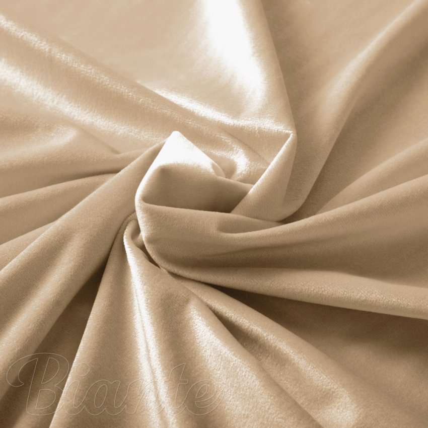 Sametová látka Velvet Premium SVP-006 Pískově béžová - šířka 280 cm - detail 1 - Biante.cz