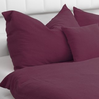 Dětské mušelínové povlečení do postýlky Nature MSN-044 Burgundská vínová - detail 1 - Biante.cz Dětské mušelínové povlečení do postýlky Nature MSN-044 Burgundská vínová - detail 1 - Biante.cz